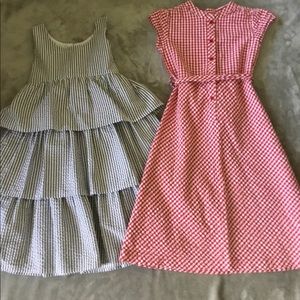 Seersucker girls dresses